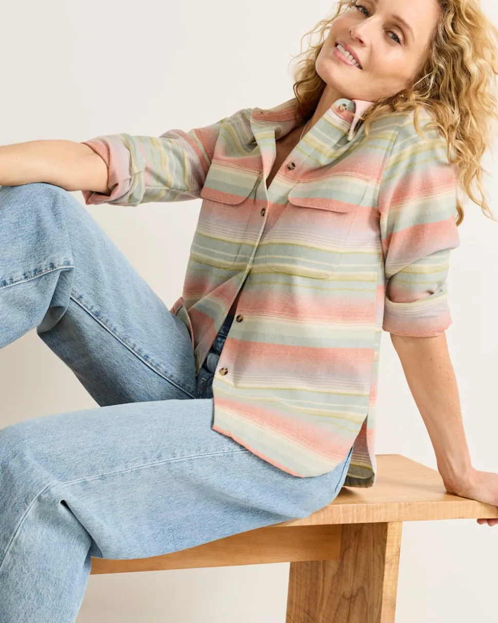 WOMEN'S STRIPE BOARD SHIRT