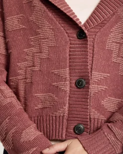 WOMEN'S TEXTURED COTTON CARDIGAN