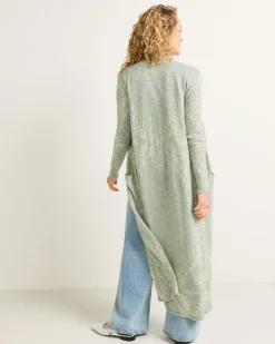 WOMEN'S TEXTURED DUSTER CARDIGAN