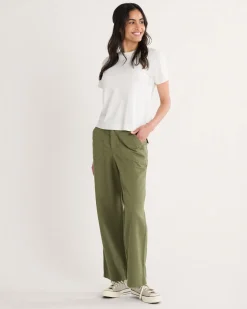 WOMEN'S UTILITY COTTON/LINEN PANTS