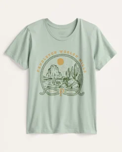 WOMEN'S WESTERN OASIS GRAPHIC TEE